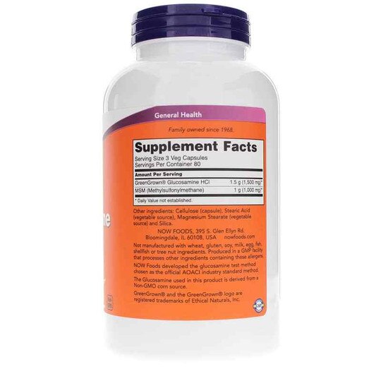 Glucosamine & MSM Vegetarian, NOW